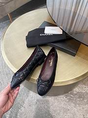 	 Chanel Ballet Flat Black Aged Calfskin - 2