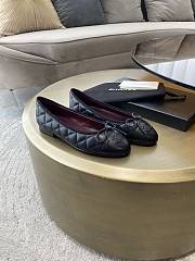 	 Chanel Ballet Flat Black Aged Calfskin - 3