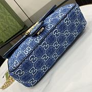 Gucci GG Marmont Denim Blue Bag - 26x15x7cm - 6