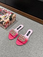 DOLCE&GABBANA Bianca Embossed Slippers - 4