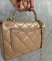 Chanel Mini Flap Bag in Beige - 21x13x8cm - 5