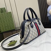 Gucci Ophidia GG Ebony Blue Top Handle Bag - 31.5x 16.5x 8cm - 3