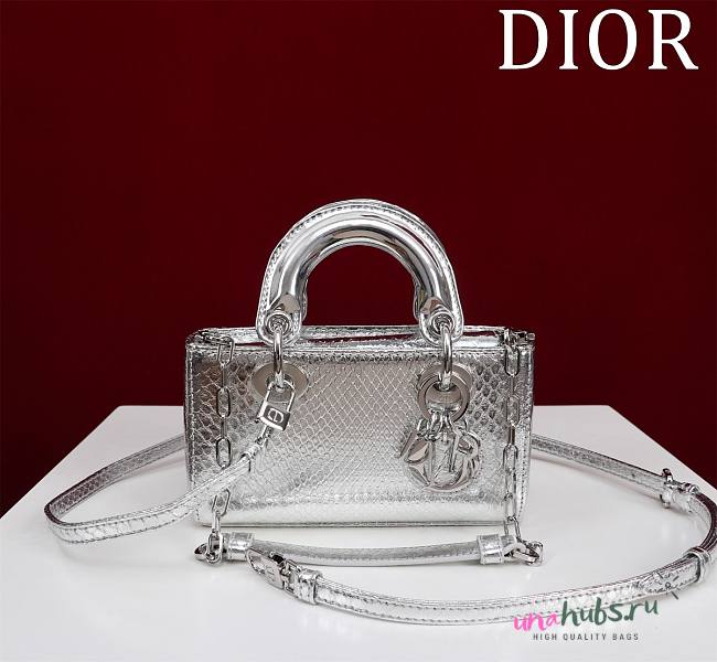 Dior Lady D Joy Python Leather - 22 x 12 x 6 cm - 1