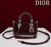 Dior Lady D Joy Python Leather - 22 x 12 x 6 cm - 2