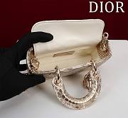 Dior Lady D Joy Gold Python Leather - 22 x 12 x 6 cm - 3