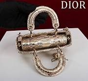 Dior Lady D Joy Gold Python Leather - 22 x 12 x 6 cm - 6