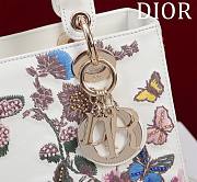 Dior Lady Embroidery Pink Flower And Butterfly - 2