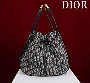 	 Dior Medium Ammi Blue Oblique Bag - 31 x 18 x 13 cm - 3