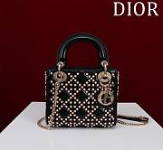 Dior Micro Lady Lambskin Pearl Cannage Latte - 17cm - 1