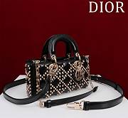 Dior Lady D-Joy Lambskin Pearl Cannage Latte - 21cm - 5