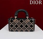 Dior Lady D-Joy Lambskin Pearl Cannage Latte - 21cm - 4