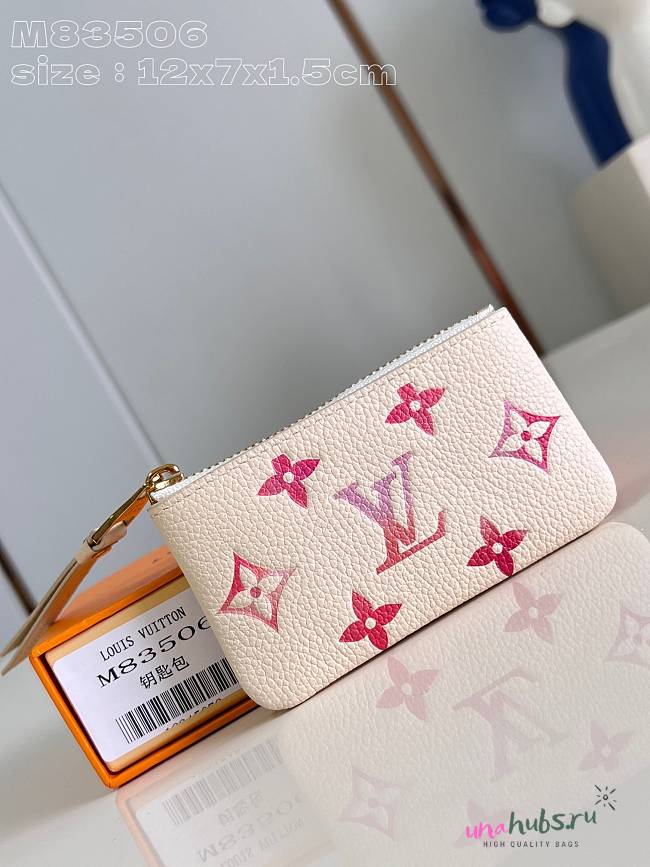 Louis Vuitton Coin Purse Pink Monogram  - 1