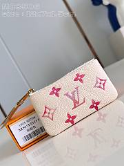 Louis Vuitton Coin Purse Pink Monogram  - 1