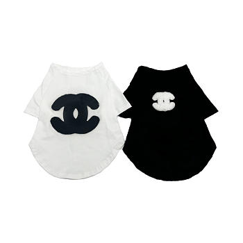 Chanel Pet Shirt (Black and White)