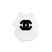 Chanel Pet Shirt (Black and White) - 3