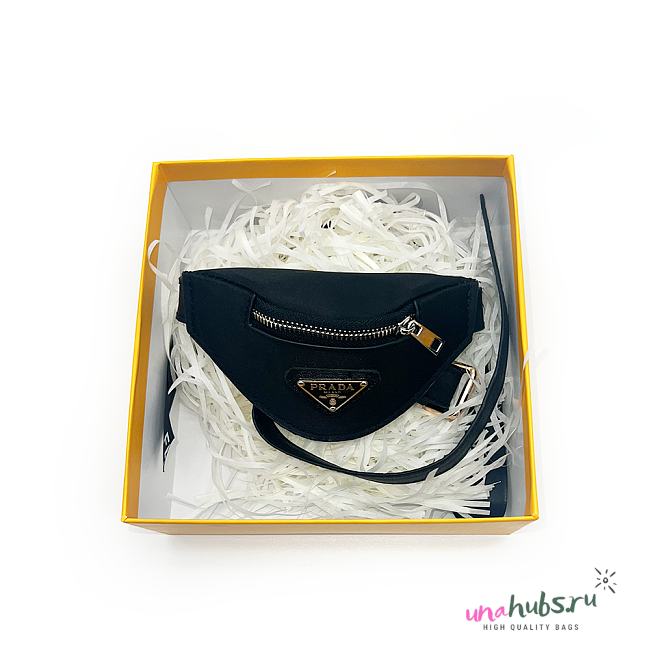 Prada Black Triangle Pet Bag - 1