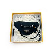 Prada Black Triangle Pet Bag - 1