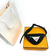 Prada Black Triangle Pet Bag - 2