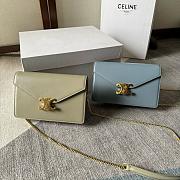 Celine Wallet On Chain Margo In Shiny Calfskin Bag - 19.5x12x4cm - 1