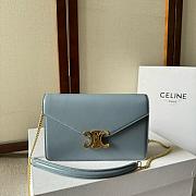 Celine Wallet On Chain Margo In Shiny Calfskin Bag - 19.5x12x4cm - 3