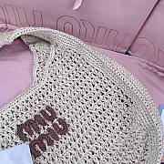 Miu Miu Raffia crochet-knit Woven hobo bag - 44x31.5x8cm - 2