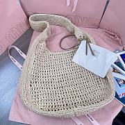 Miu Miu Raffia crochet-knit Woven hobo bag - 44x31.5x8cm - 5