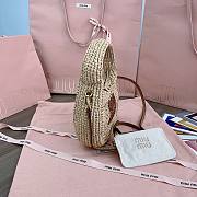 Miu Miu Wander woven fabric hobo bag - 20x17x6cm - 2