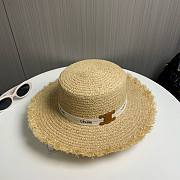 Celine Raffia Bucket Hat - 5