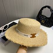 Celine Raffia Bucket Hat - 2