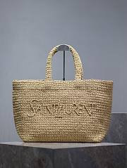 YSL Raffia Tote Bag with logo - 50x43x17cm - 1