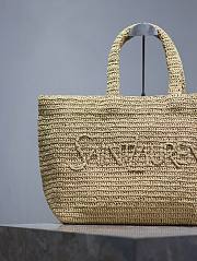 YSL Raffia Tote Bag with logo - 50x43x17cm - 5