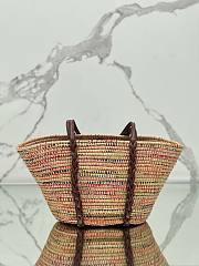 PRADA Raffia Woven Braided Basket Tote - 25x50x16cm - 5