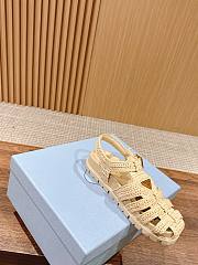 Prada Monolith Crochet Cage Sandals  - 4