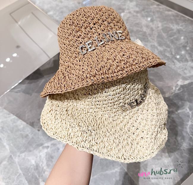 Celine Soft Raffia Bucket Hat - 1