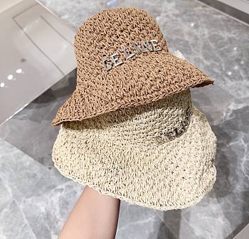 Celine Soft Raffia Bucket Hat