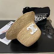 Celine Raffia Bucket Bag  - 3