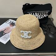 Celine Raffia Bucket Bag  - 5