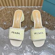 Prada Raffia Sandals High Heels - 2