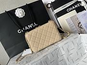 	 Chanel Camera Beige Bag - 11.5x16x6cm - 5