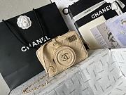 	 Chanel Camera Beige Bag - 11.5x16x6cm - 4