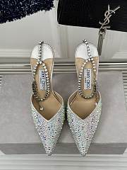 Jimmy Choo Saeda 100 Embellished Pointed-Toe Pumps - 5