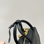 Miu Miu Mini Arcadie Leather Black Bag - 10.5x4cm - 4