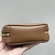 	 Miu Miu Mini Arcadie Leather Brown Bag - 10.5x4cm - 6