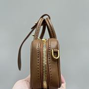 	 Miu Miu Mini Arcadie Leather Brown Bag - 10.5x4cm - 3