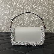 Valentino Garavani Loco Small VLOGO Grey Shoulder Bag - 19x10.5x5cm - 3