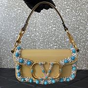 Valentino Garavani Loco Small VLOGO Jewel Beaded Chain Shoulder Bag - 19x10.5x5cm - 4