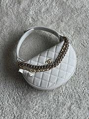 Chanel Top Handle Caviar Leather Bag - 18x17x8cm - 4