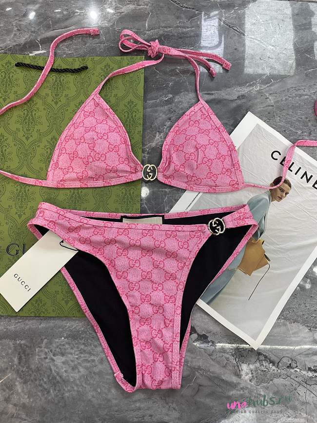 Gucci GG Ebony Pink Bikini  - 1