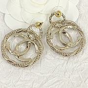 Chanel Loop CC Logo Earrings - 6