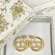 Dior Gold Loop Earrings - 4